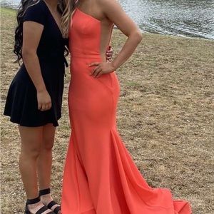 Jovani Prom Dress Size 0 orange